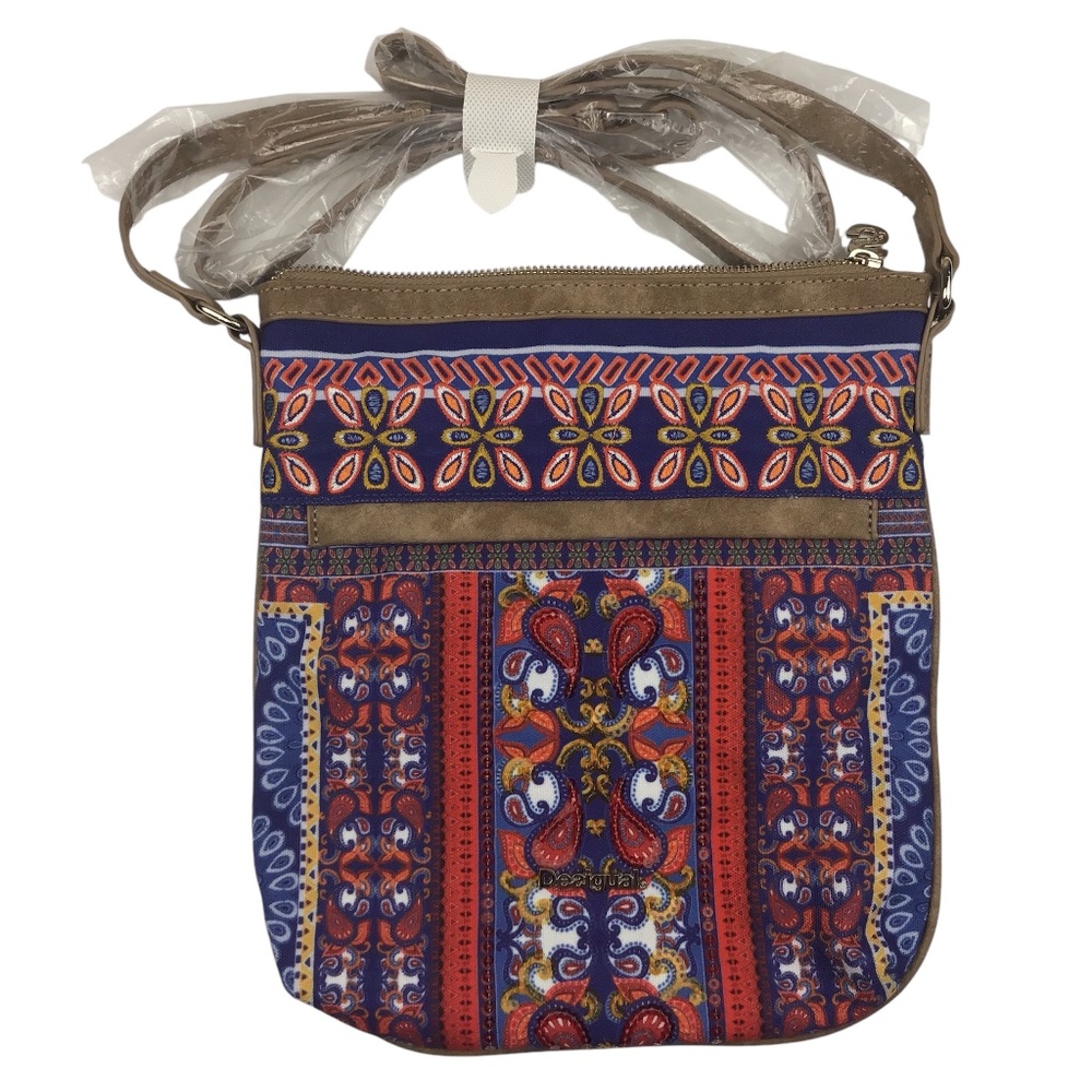 Desigual Boho Crossbody Fabric Bag